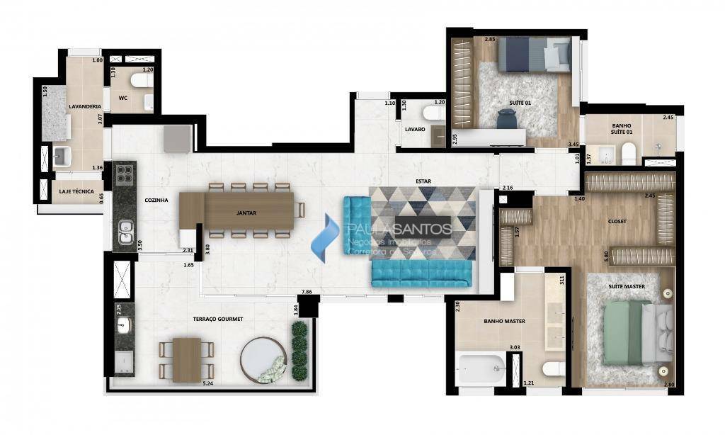 Apartamento à venda com 3 quartos, 106m² - Foto 11