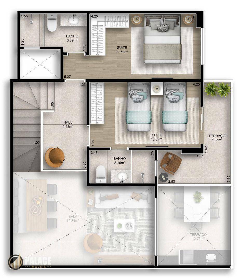 Apartamento à venda com 3 quartos, 126m² - Foto 60