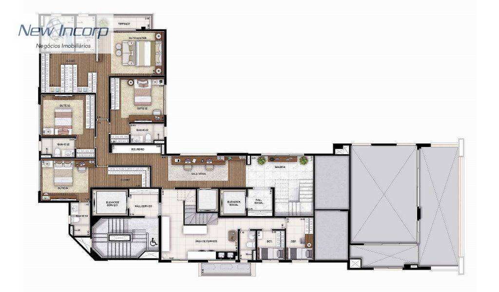 Apartamento à venda com 4 quartos, 330m² - Foto 32