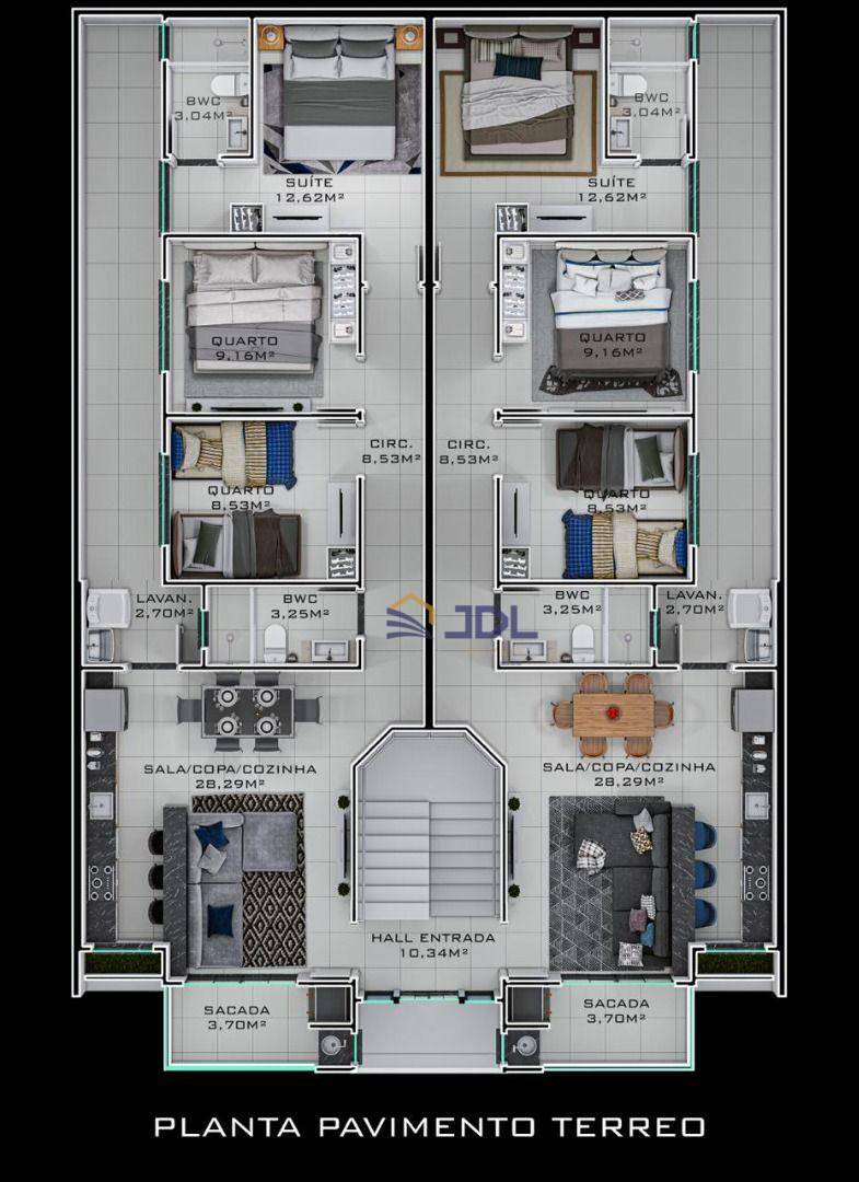 Apartamento à venda com 2 quartos, 92m² - Foto 4