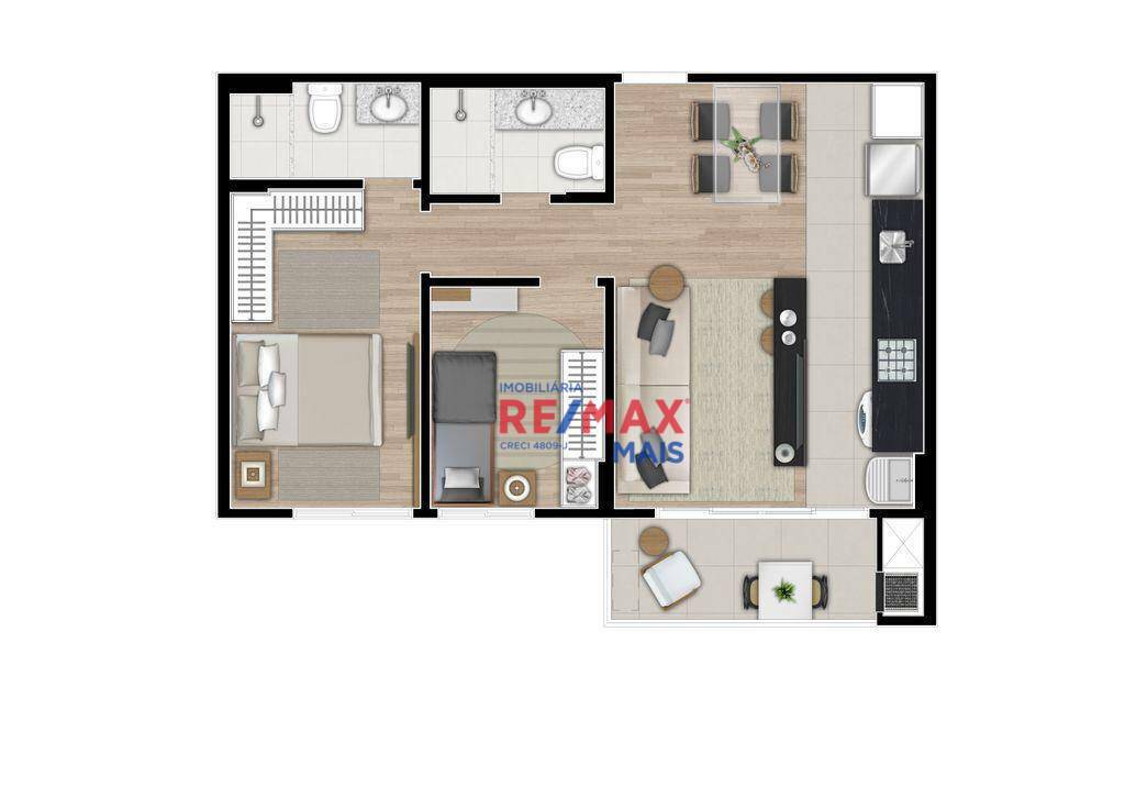 Apartamento à venda com 2 quartos, 67m² - Foto 18