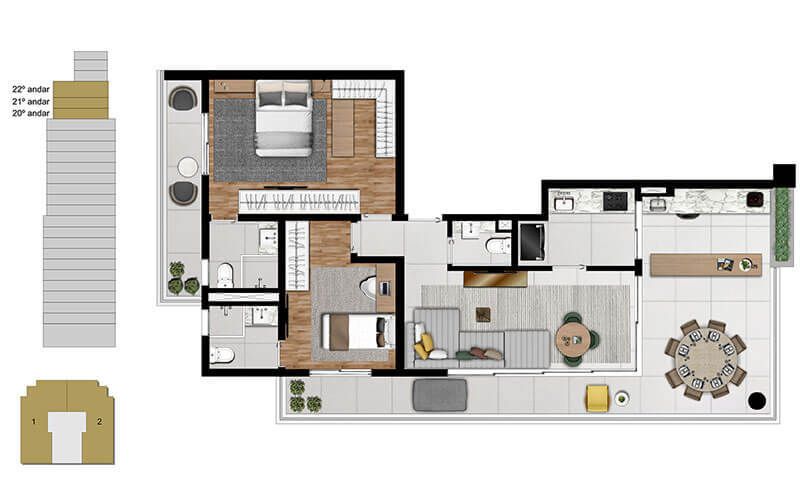 Apartamento à venda com 2 quartos, 81m² - Foto 32