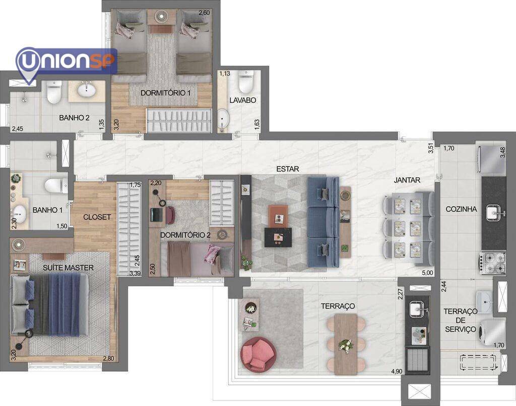 Apartamento à venda com 4 quartos, 130m² - Foto 11