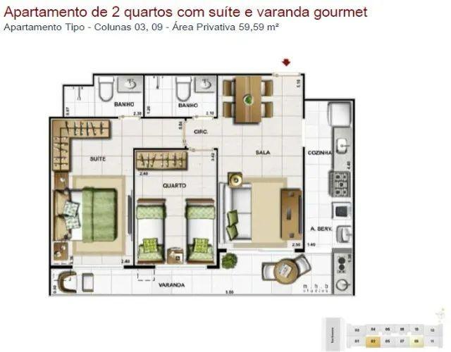 Apartamento à venda com 2 quartos, 60m² - Foto 11