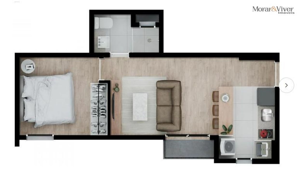 Apartamento à venda com 1 quarto, 37m² - Foto 23