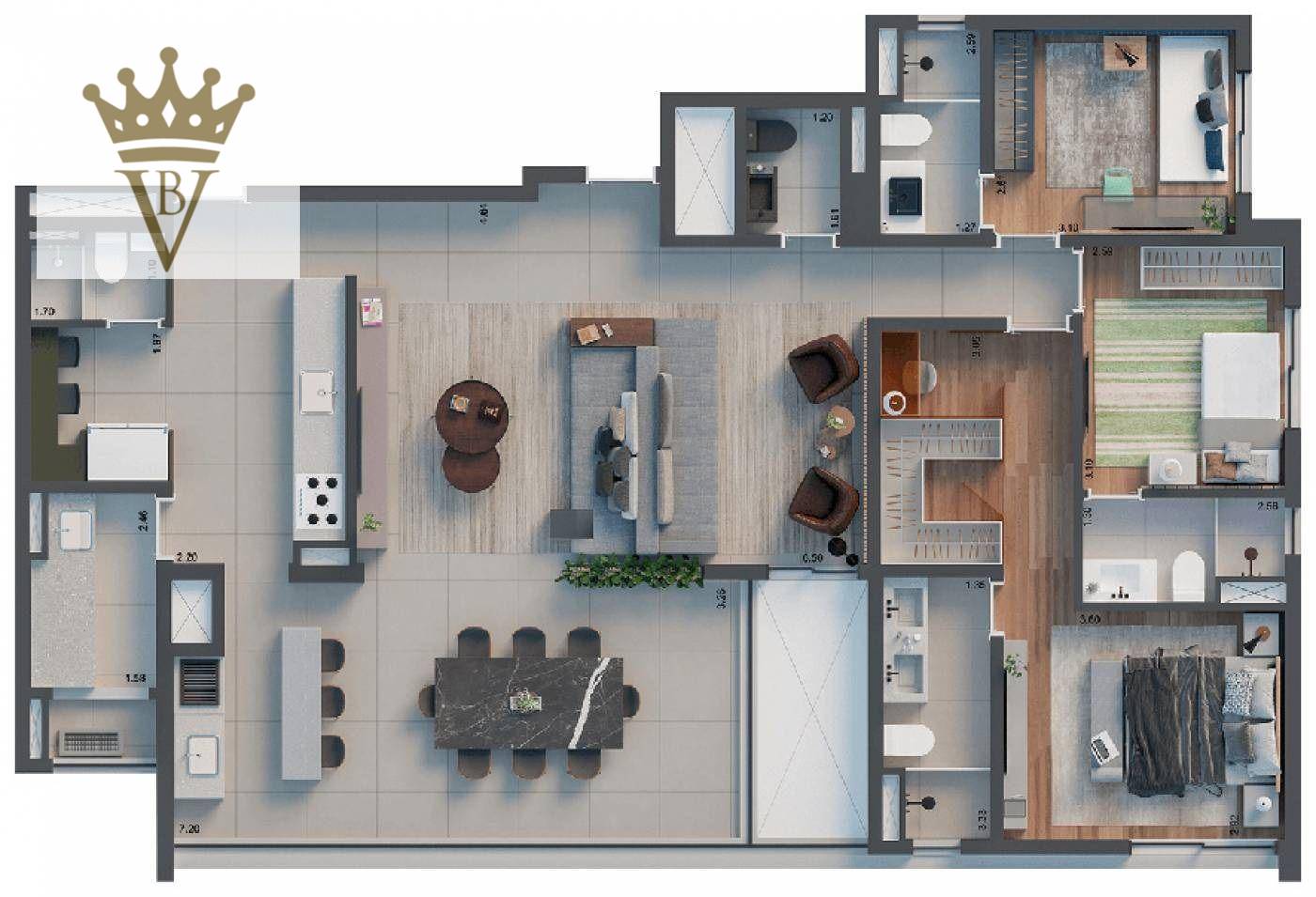 Apartamento à venda com 3 quartos, 147m² - Foto 11