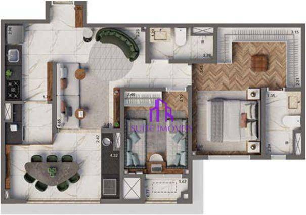 Apartamento à venda com 3 quartos, 125m² - Foto 31