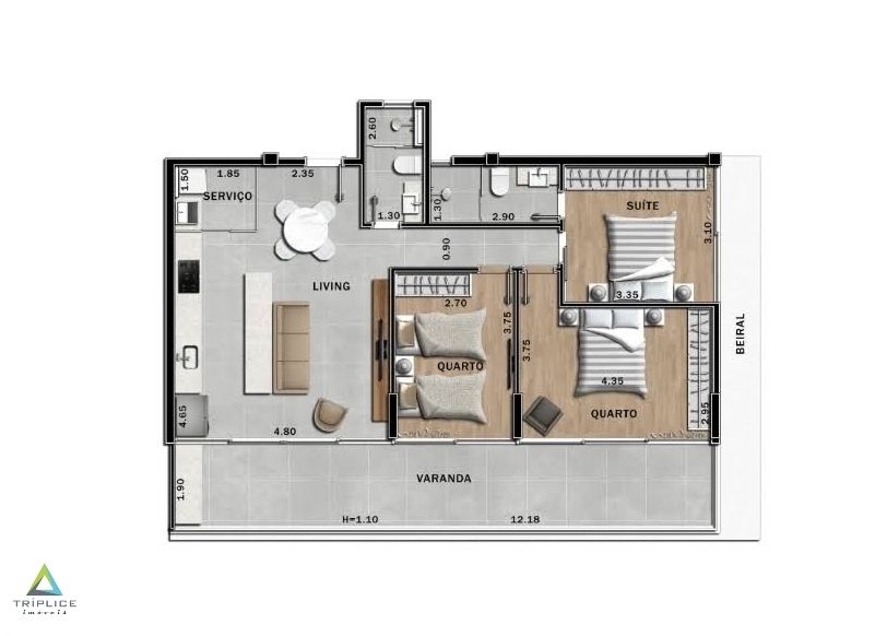 Apartamento à venda com 2 quartos, 61m² - Foto 93