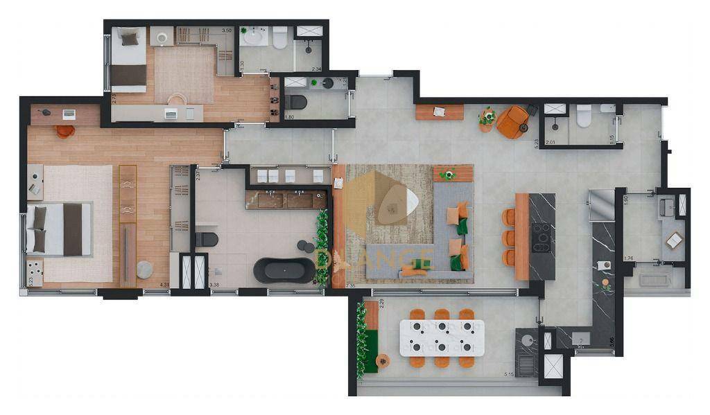 Apartamento à venda com 3 quartos, 139m² - Foto 14