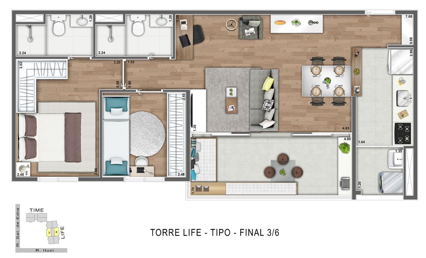 Apartamento à venda com 2 quartos, 6595m² - Foto 32