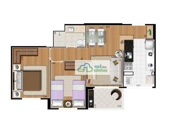 Apartamento à venda com 1 quarto, 51m² - Foto 21