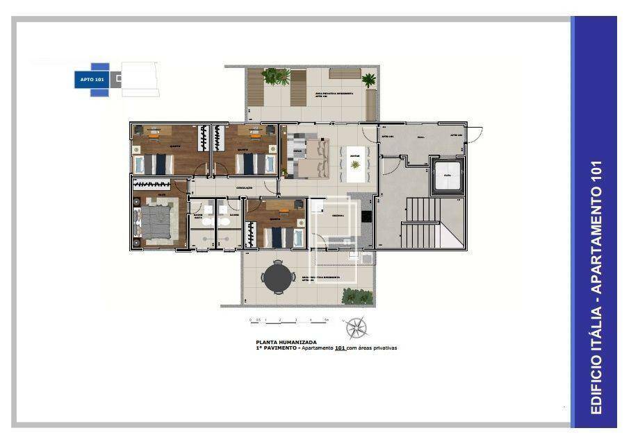 Apartamento à venda com 3 quartos, 136m² - Foto 2