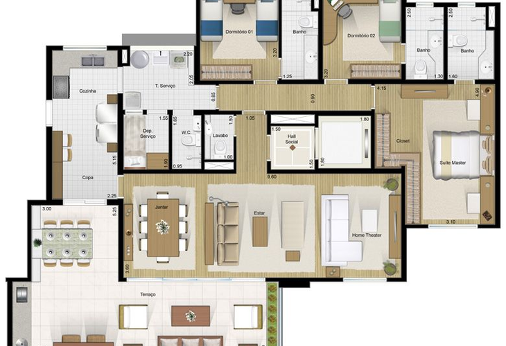 Apartamento à venda com 3 quartos, 170m² - Foto 13