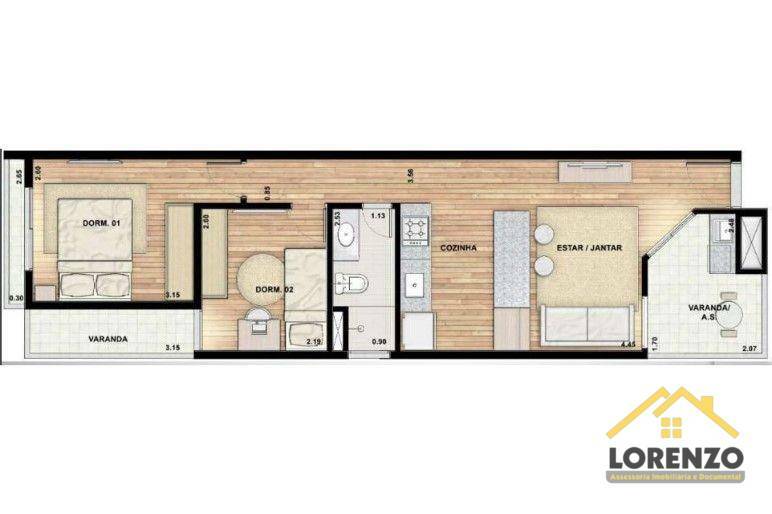 Apartamento à venda com 2 quartos, 56m² - Foto 36