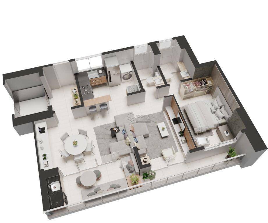 Apartamento à venda com 2 quartos, 69m² - Foto 30