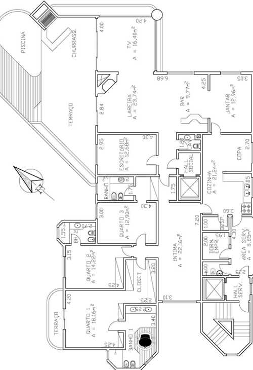 Apartamento à venda com 3 quartos, 220m² - Foto 10