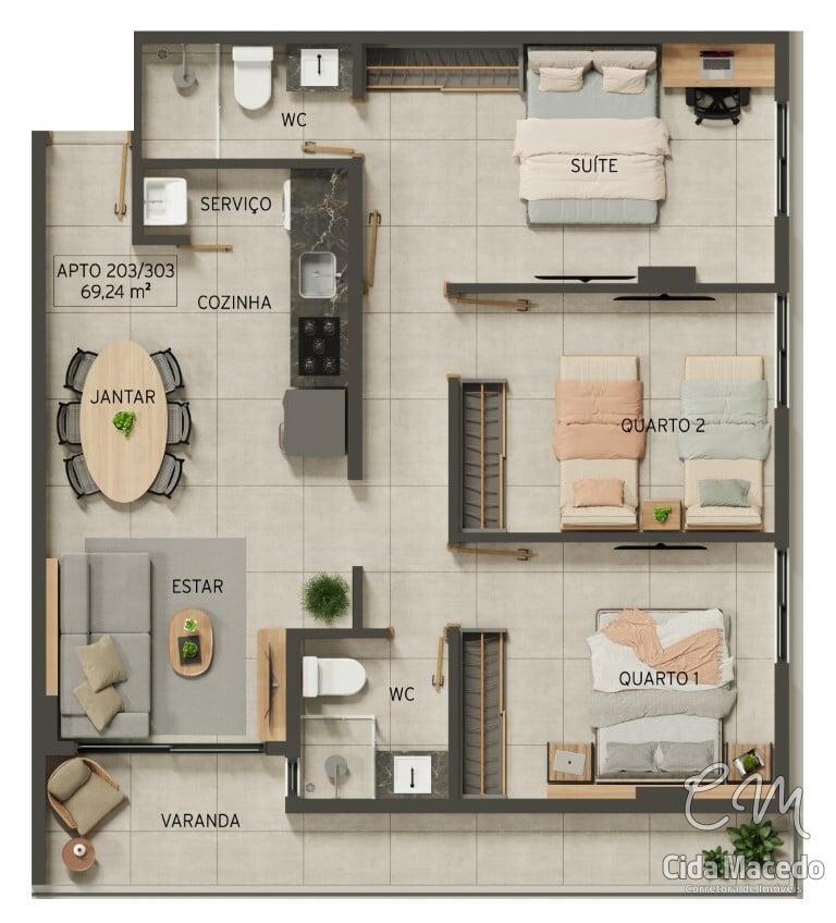 Cobertura à venda com 3 quartos, 137m² - Foto 43