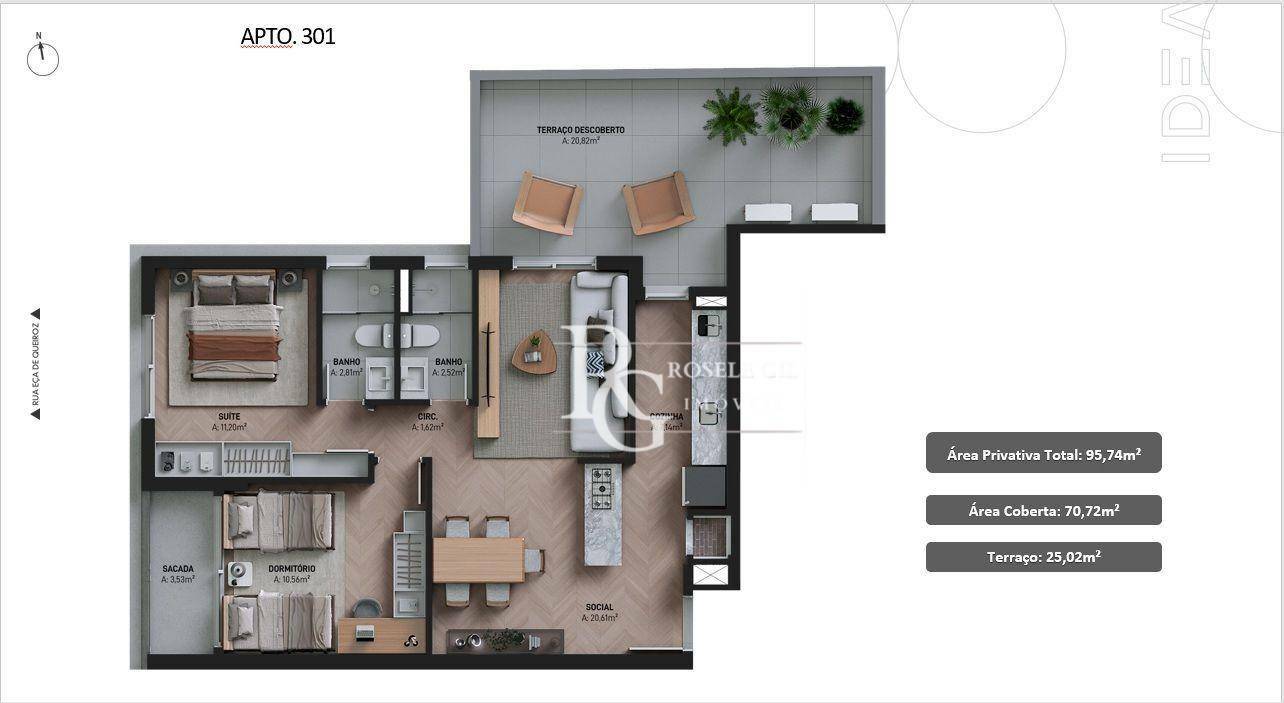 Apartamento à venda com 2 quartos, 95m² - Foto 14