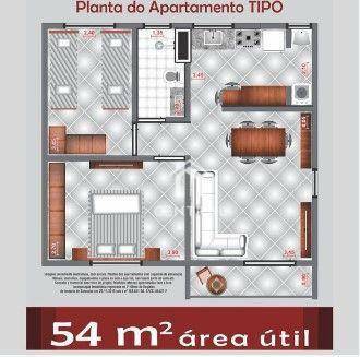 Apartamento à venda com 2 quartos, 54m² - Foto 9