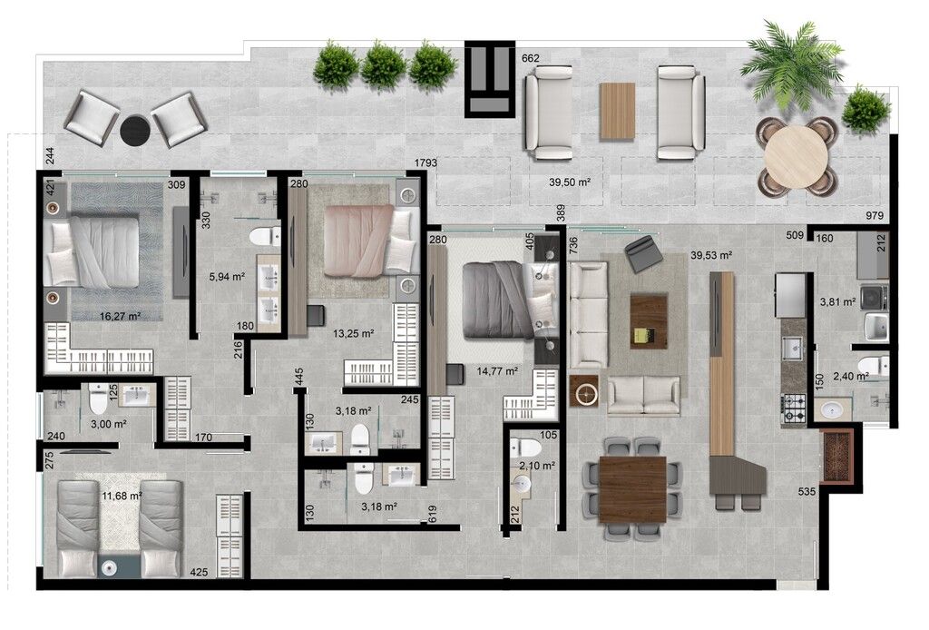 Cobertura à venda com 4 quartos, 312m² - Foto 15