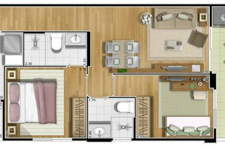 Apartamento à venda com 2 quartos, 60m² - Foto 7