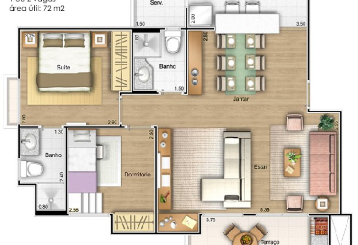 Apartamento à venda com 3 quartos, 72m² - Foto 6