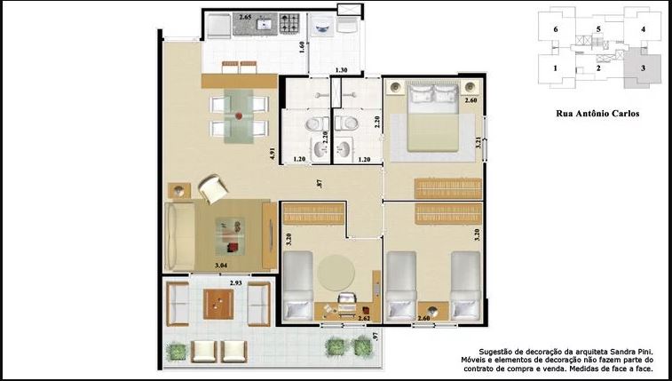 Apartamento à venda com 3 quartos, 75m² - Foto 6