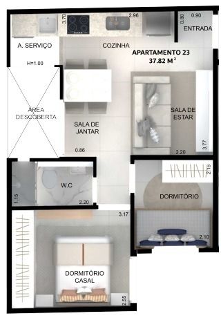 Apartamento à venda com 1 quarto, 38m² - Foto 13