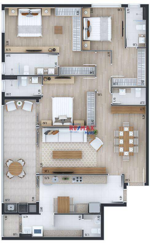 Apartamento à venda com 3 quartos, 143m² - Foto 32
