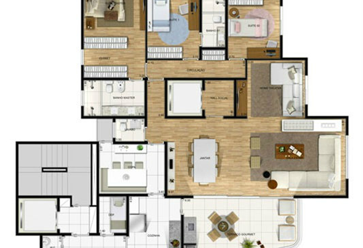 Apartamento à venda com 3 quartos, 187m² - Foto 4