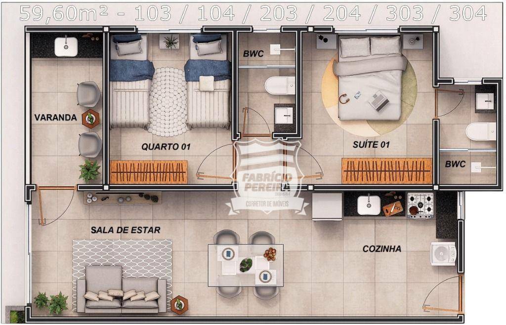 Apartamento à venda com 2 quartos, 56m² - Foto 29