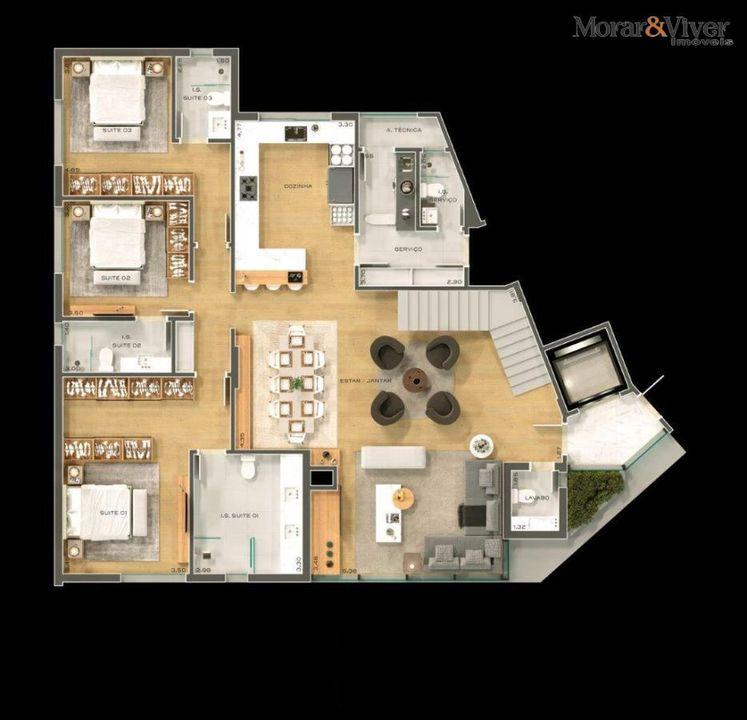 Apartamento à venda com 3 quartos, 177m² - Foto 12