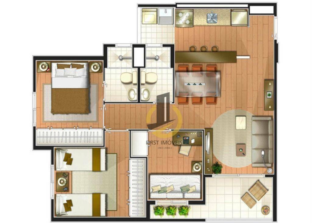 Apartamento à venda com 3 quartos, 63m² - Foto 29