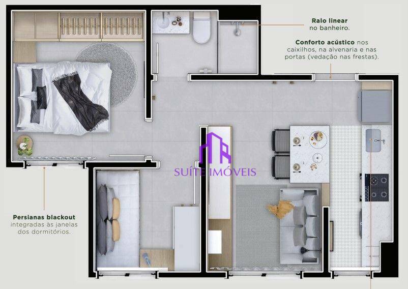 Apartamento à venda com 2 quartos, 35m² - Foto 18