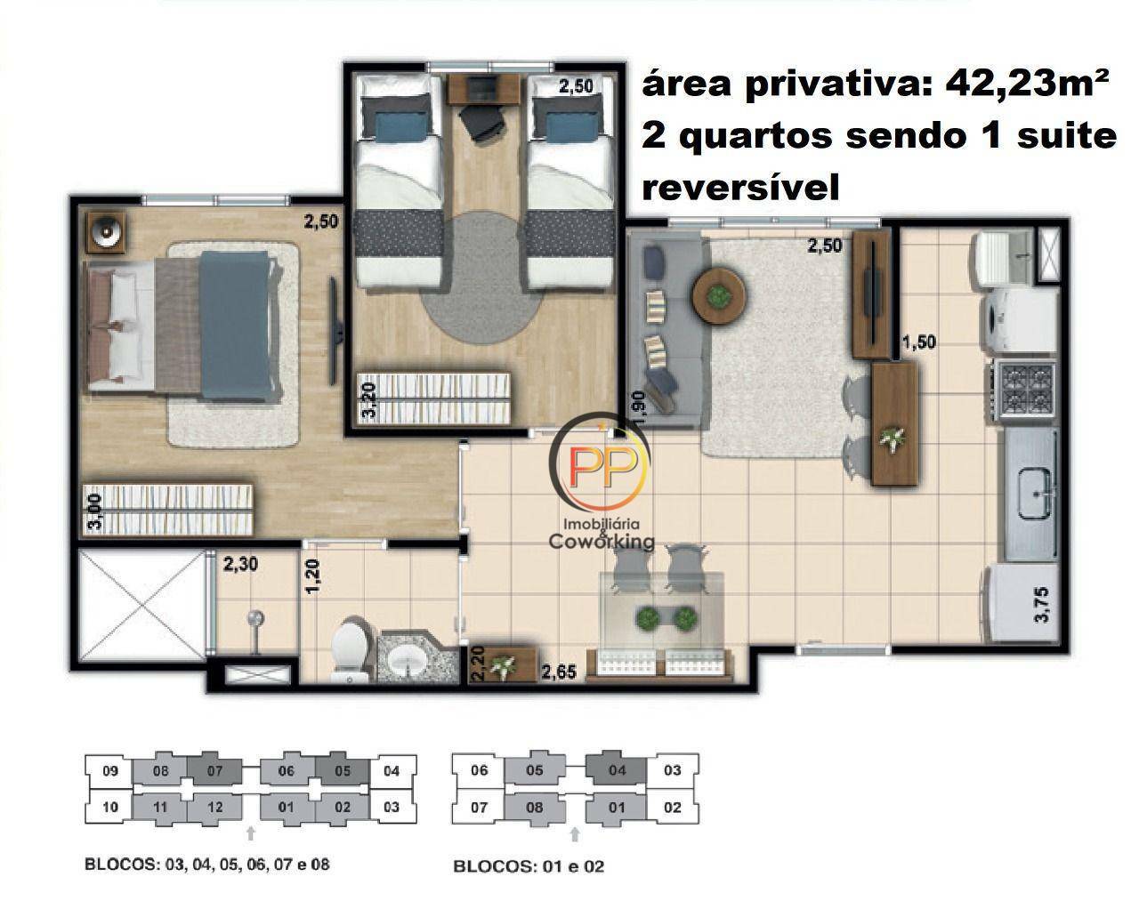 Apartamento Lançamentos com 2 quartos, 46m² - Foto 9