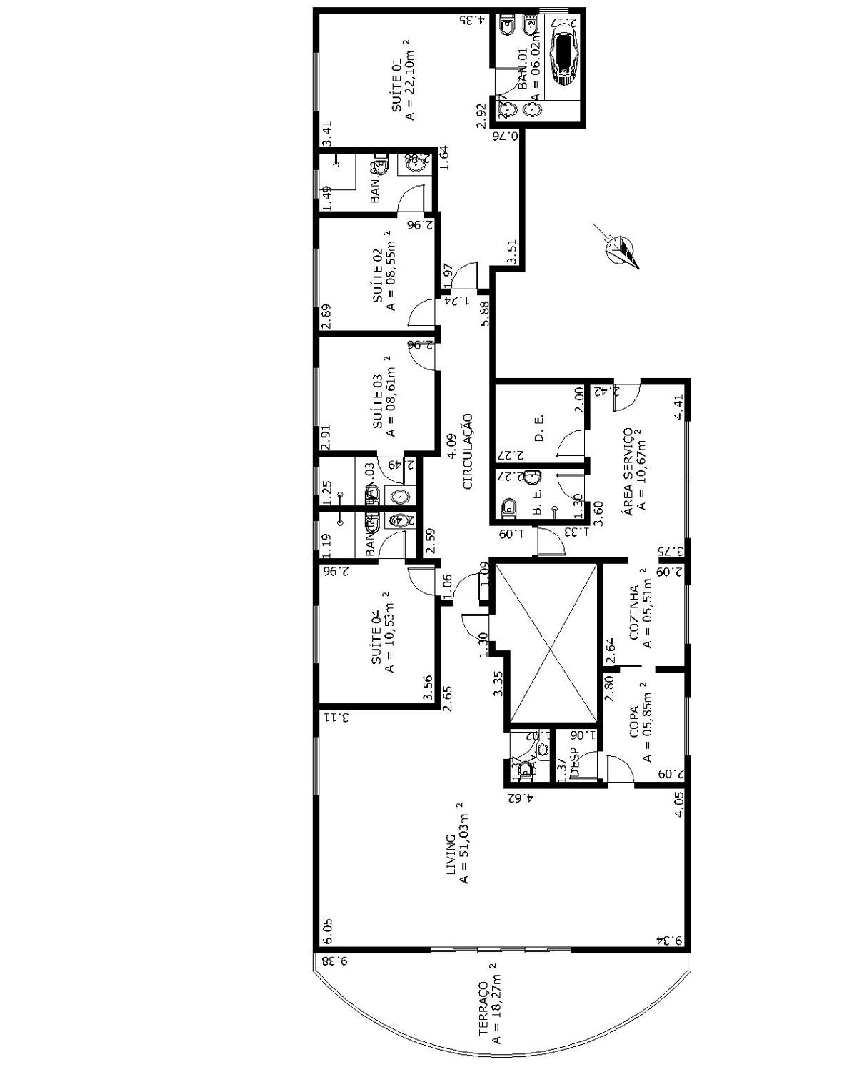 Apartamento à venda com 4 quartos, 200m² - Foto 11