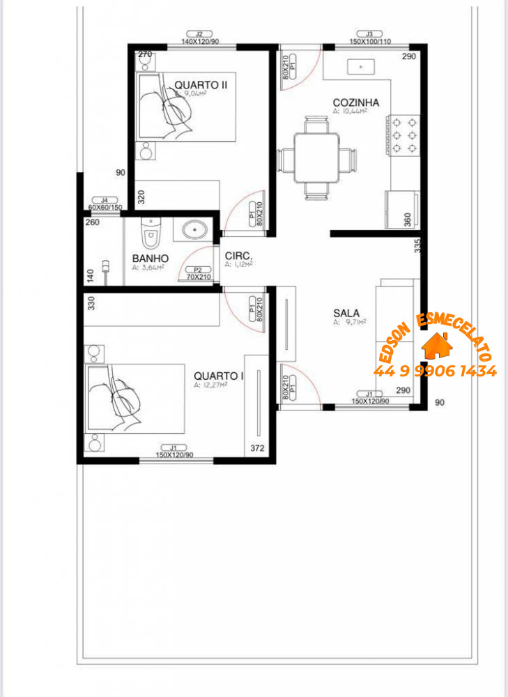 Casa, 2 quartos, 160 m² - Foto 3