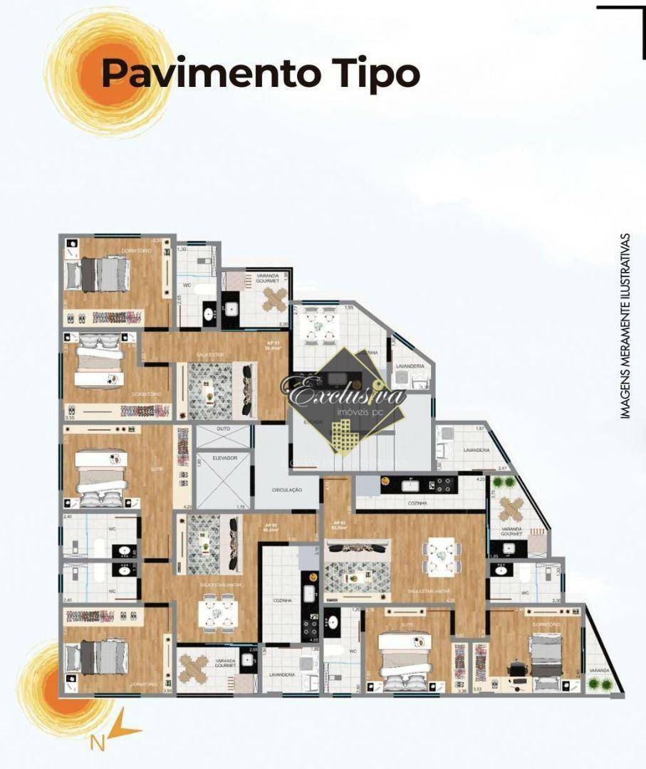 Apartamento à venda com 2 quartos, 65m² - Foto 7