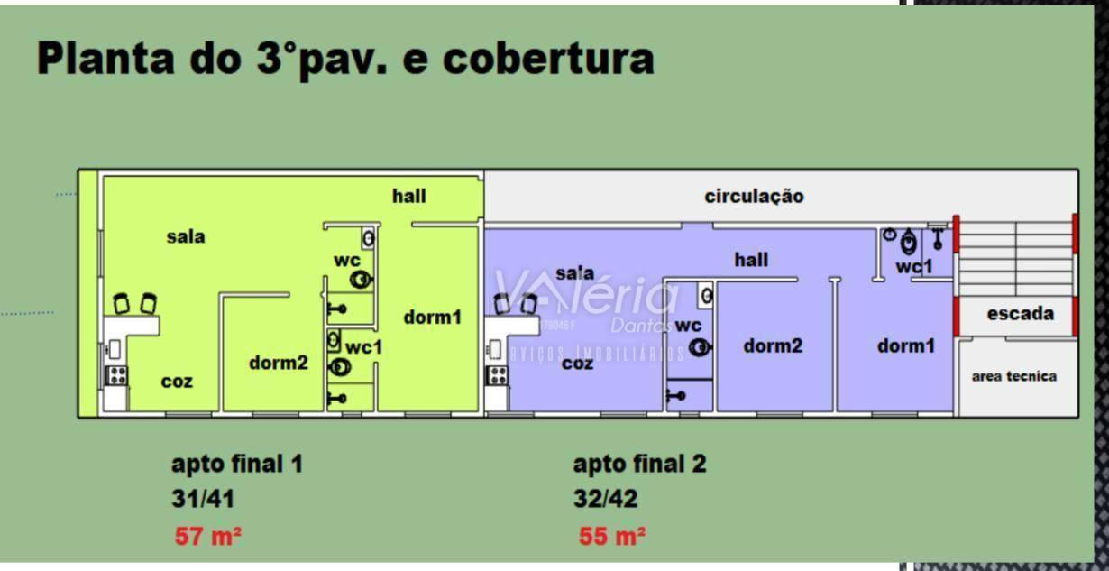 Apartamento à venda com 2 quartos, 52m² - Foto 7