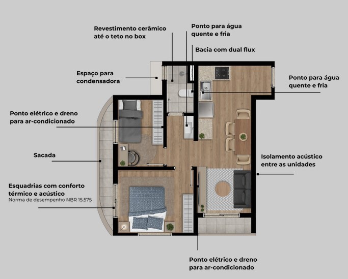 Apartamento à venda com 2 quartos, 34m² - Foto 19