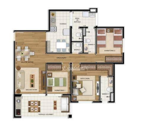 Apartamento à venda com 3 quartos, 105m² - Foto 5