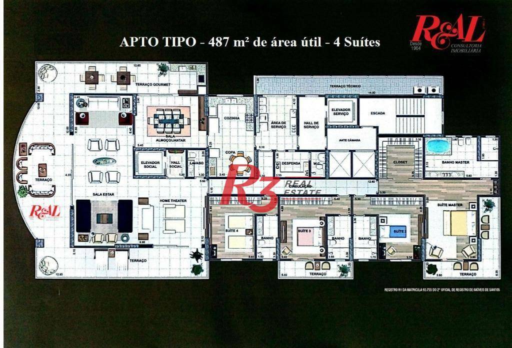 Apartamento à venda com 4 quartos, 487m² - Foto 63