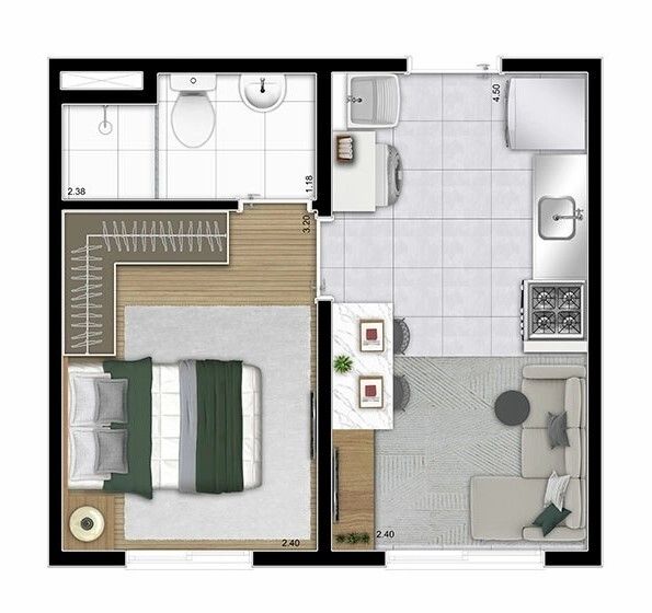 Apartamento à venda com 1 quarto, 24m² - Foto 16