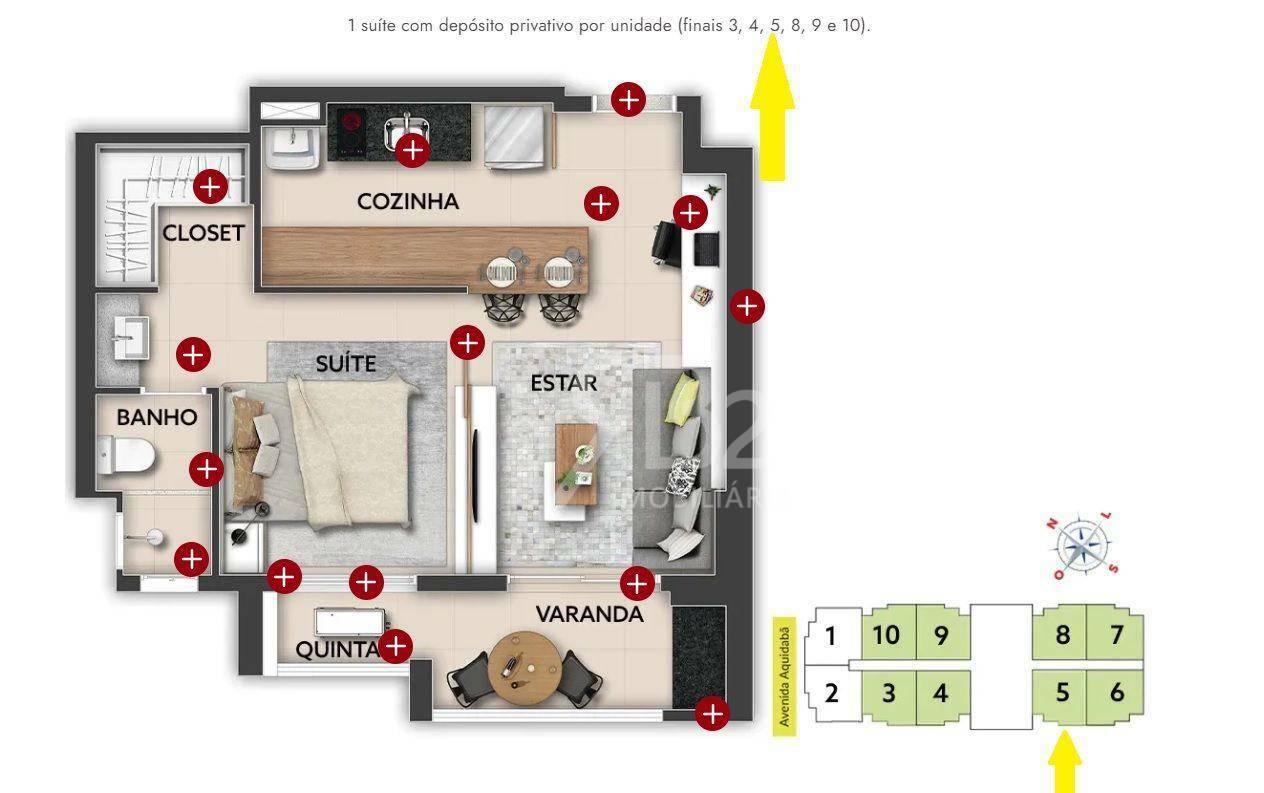 Apartamento à venda com 1 quarto, 46m² - Foto 32