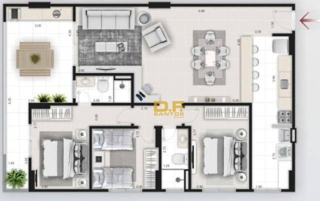 Apartamento à venda com 3 quartos, 112m² - Foto 12