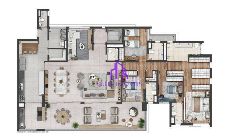 Apartamento à venda com 4 quartos, 277m² - Foto 20