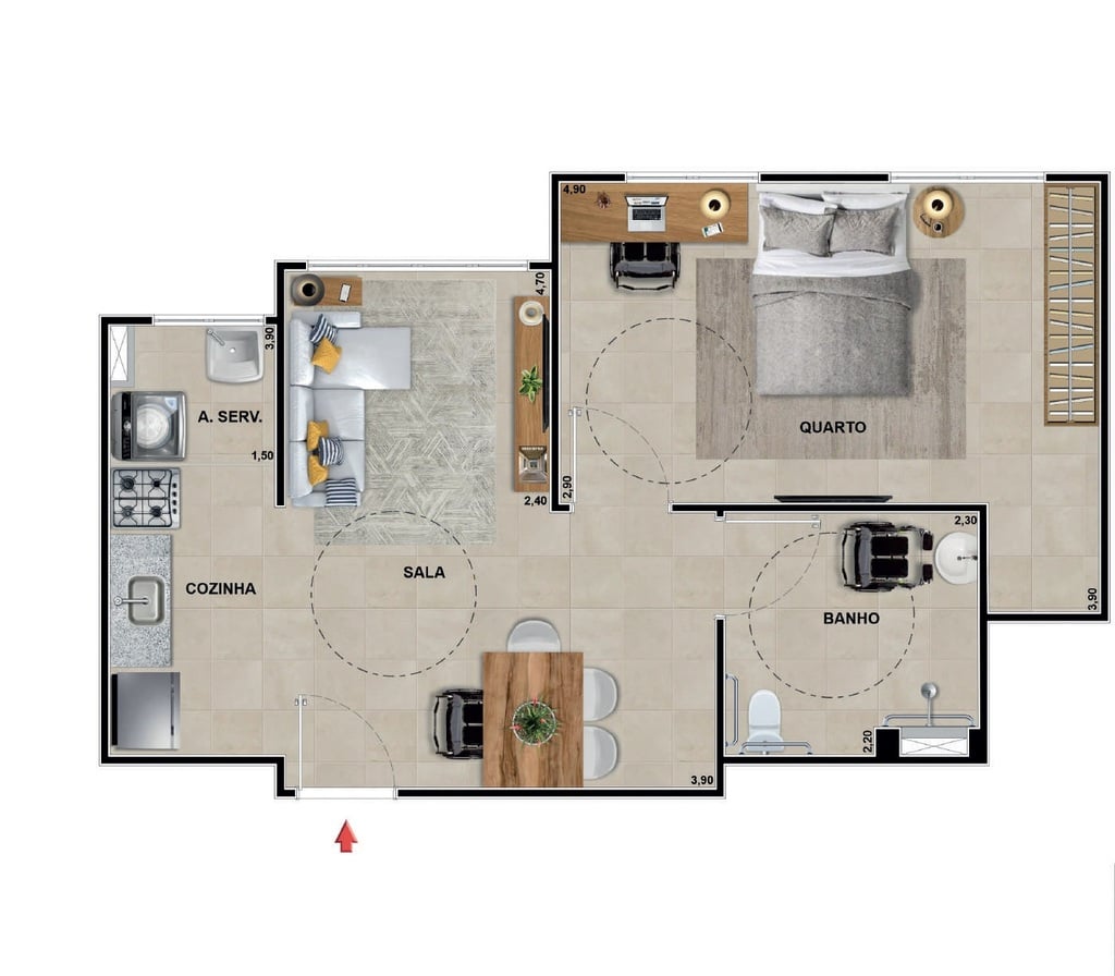 Apartamento à venda com 2 quartos, 4663m² - Foto 20