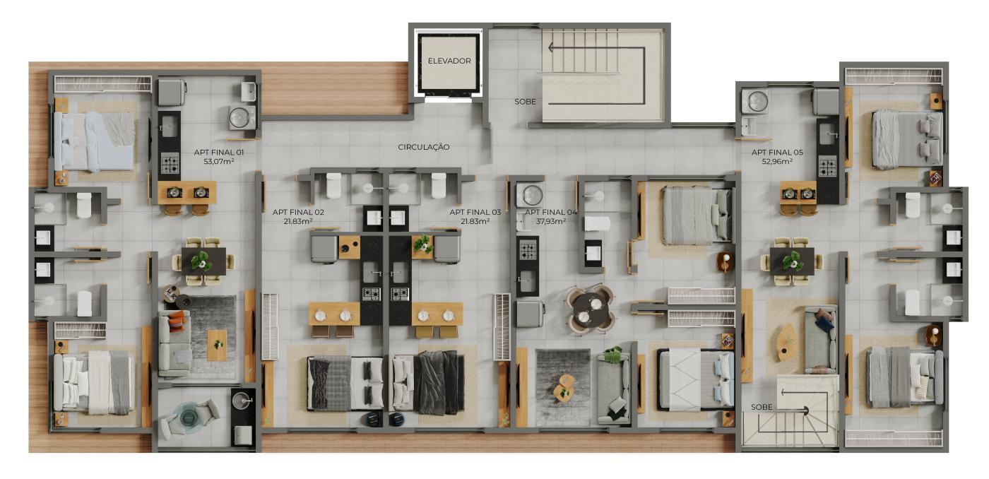 Apartamento à venda com 2 quartos, 37m² - Foto 26