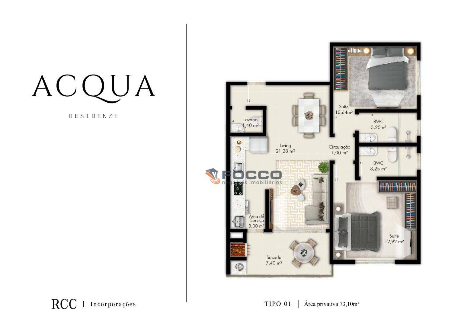 Apartamento à venda com 2 quartos, 73m² - Foto 9