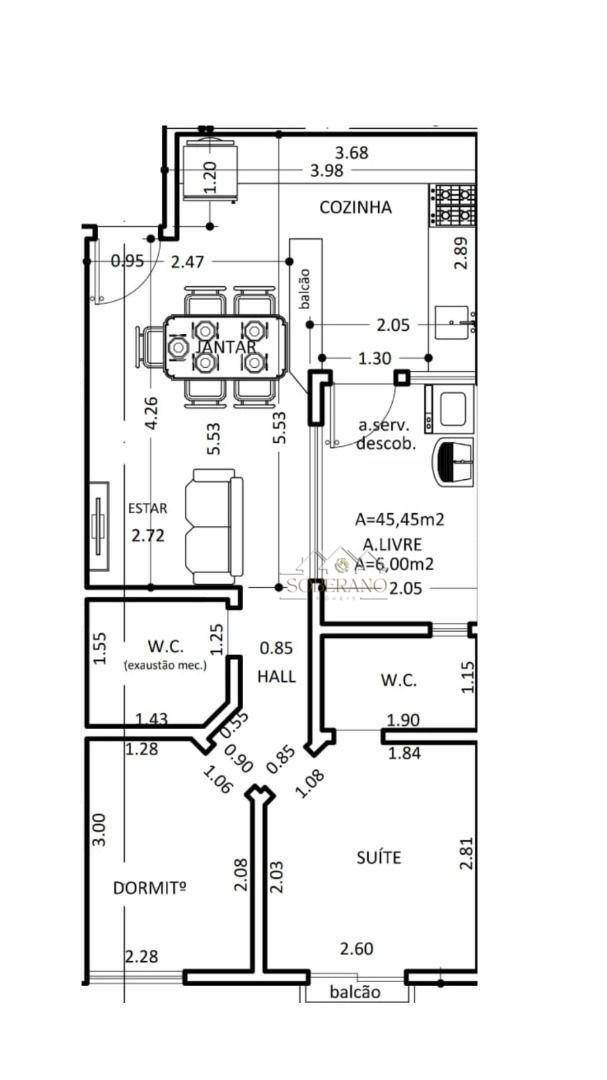 Cobertura à venda e aluguel com 2 quartos, 90m² - Foto 7